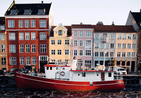 Нюхавн. Копенгаген, Дания. Почтовая открытка