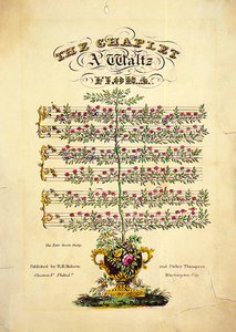 «Венок», вальс Флоры (1830). Почтовая открытка