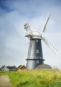 Ветряная мельница. Норфолк, Англия. Почтовая открытка