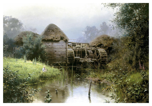 Старая мельница (1880). Василий Поленов. Почтовая открытка
