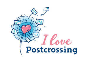 I love Postcrossing. Почтовая открытка