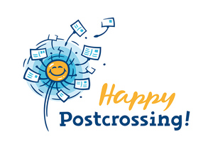 Happy Postcrossing!. Почтовая открытка