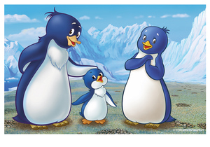Приключения пингвинёнка Лоло. Почтовая открытка