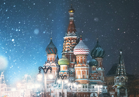 Храм Василия Блаженного, Москва. Почтовая открытка