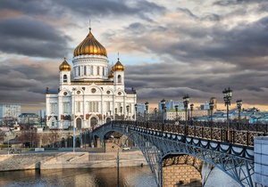 Храм Христа Спасителя. Москва. Почтовая открытка