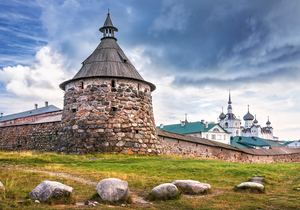 Корожная башня Соловецкого монастыря. Почтовая открытка