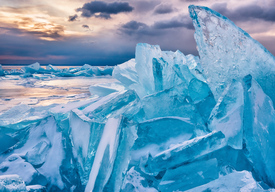 Байкальский лёд. Почтовая открытка