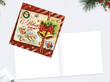 C Новым годом! Почта Деда Мороза. Двойная мини-открытка, 7 х 7 см