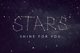 Stars Shine for You (Звезды сияют для тебя). Почтовая открытка