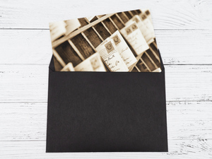Черный конверт под открытку, 5 шт. Формат С6, 162 х 114 мм