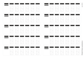 Кодовый штамп (по ГОСТу) для написания индекса, 10 наклеек на матовой бумаге