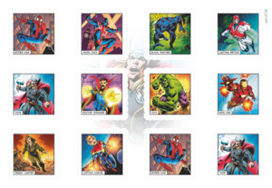 Вселенная Marvel. 12 декоративных марок