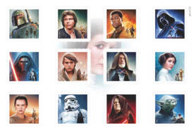 Звездные Войны. 12 декоративных марок