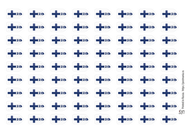 FI (Finland flag), 72 наклеек для посткроссинга