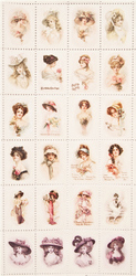Барышни, 24 декоративные марки