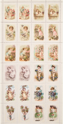 Дети, 24 декоративные марки