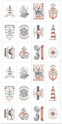 Море в моем сердце, 24 декоративные марки