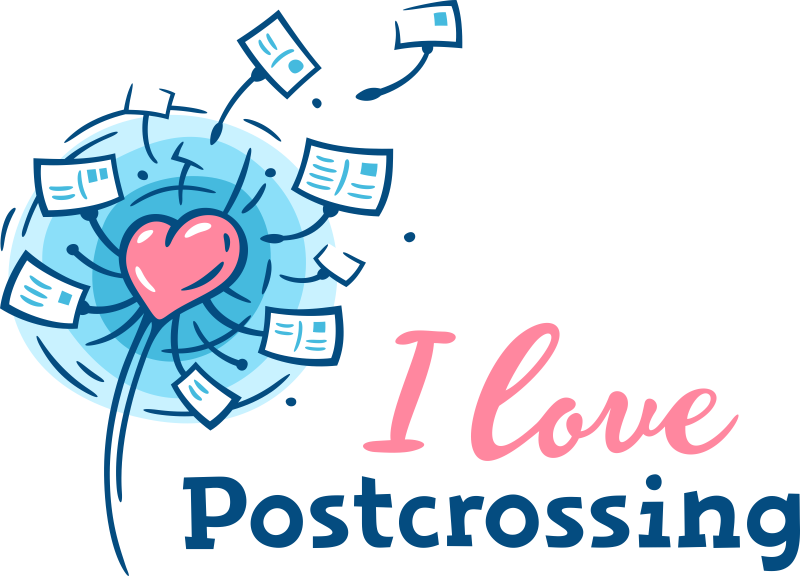 I love Postcrossing logo
